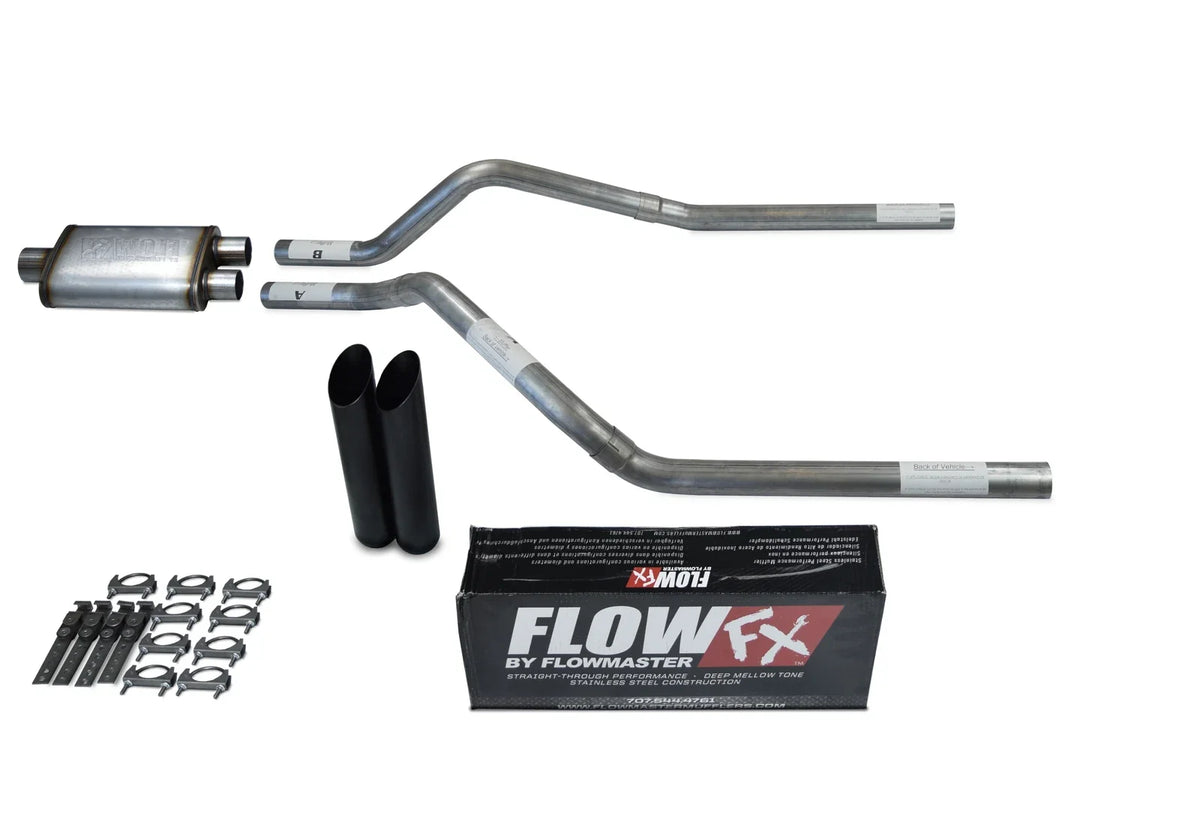 Dual Exhaust Kit with Flowmaster FX Black Tip for 1992-1994 Blazer