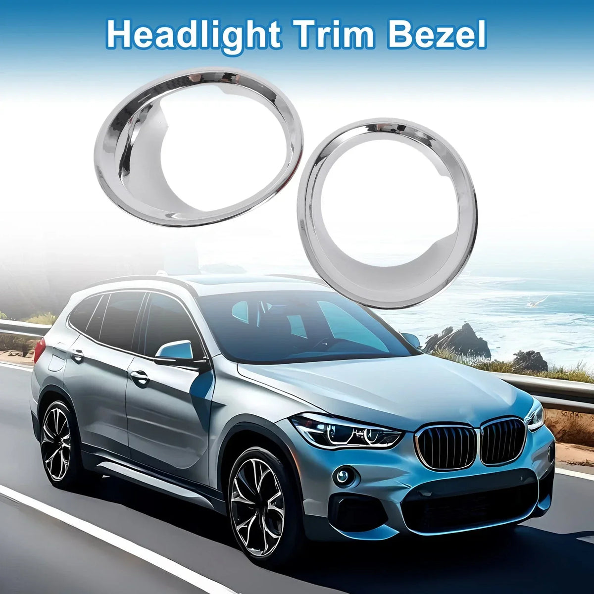Headlight Bezel for BMW X1 F48 (2016-2019) Replacement