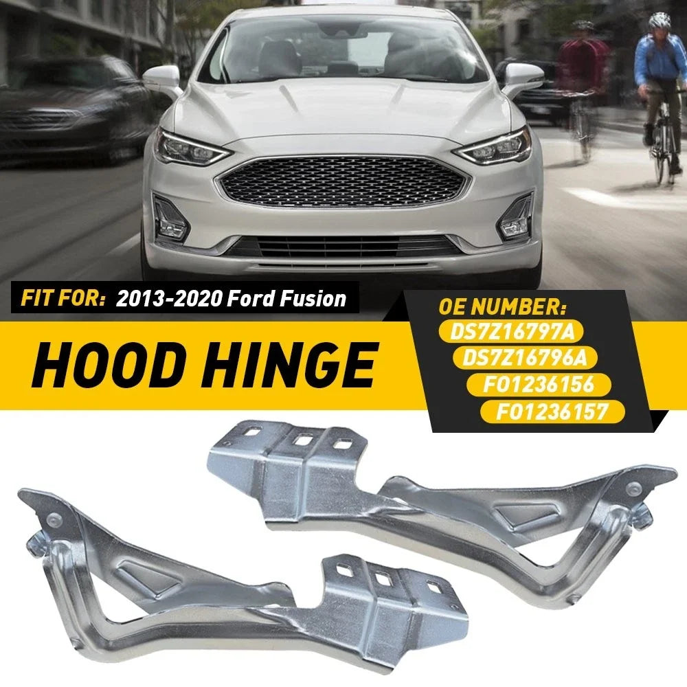 Hood Hinges Pair 2X LH RH for 2013-2020 Ford Fusion
