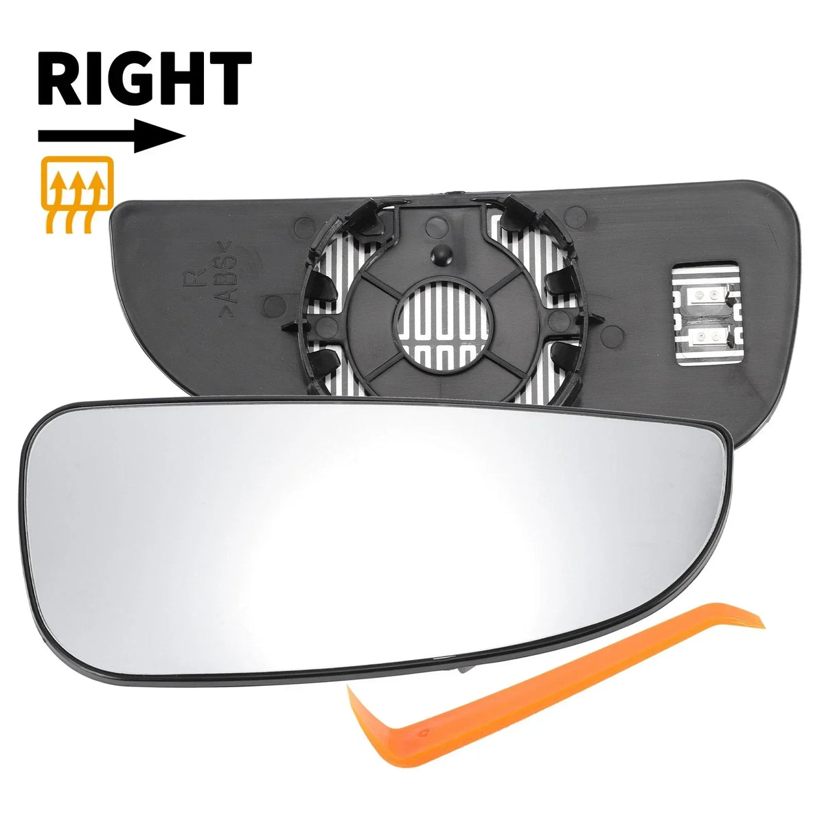 Lower Heated Mirror Glass for Dodge Right Passenger Side