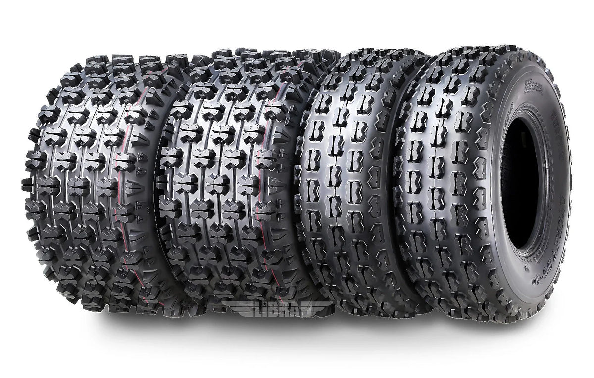 Set of 4 WANDA Sport ATV Tires 22x7-10 Front 22x11-9 Rear 4PR for GNCC Race