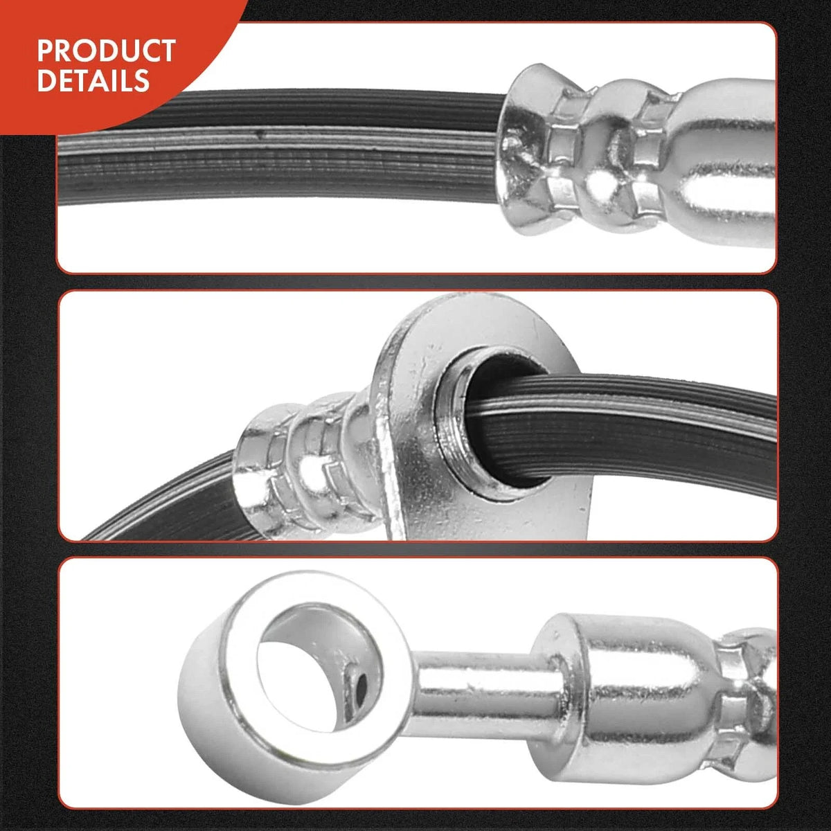Front Brake Hose Pair for Honda Ridgeline (2006–2014)