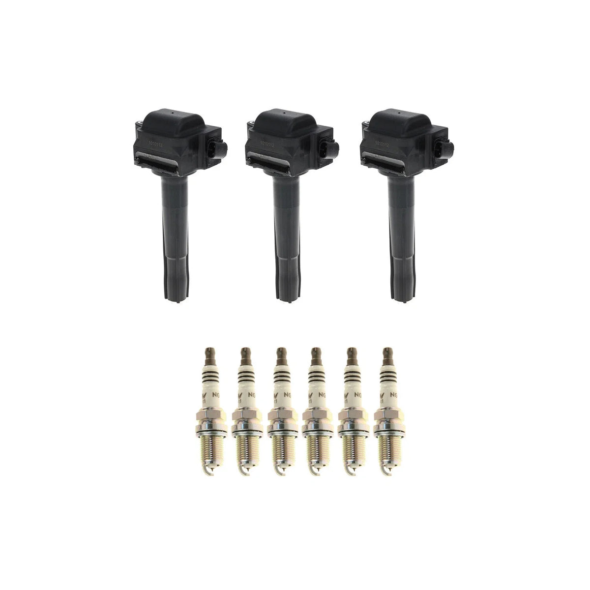 Set of 3 Ignition Coils & 6 NGK Iridium Spark Plugs for Toyota Camry (1997–2001)