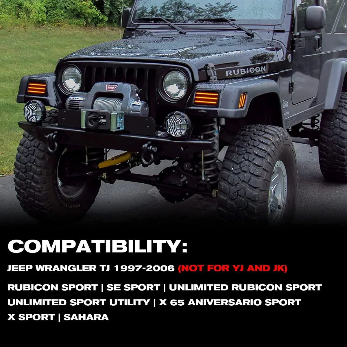 LED Front Side Marker Light for Jeep Wrangler TJ (1997-2006) - Dynamic