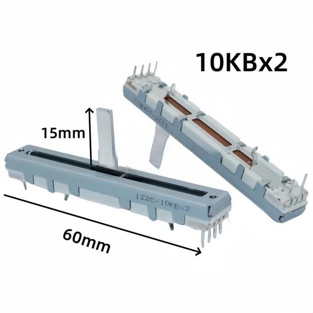 6 Pin 60mm Slide Potentiometer 10K Ohm for APC40 MKII Controllers