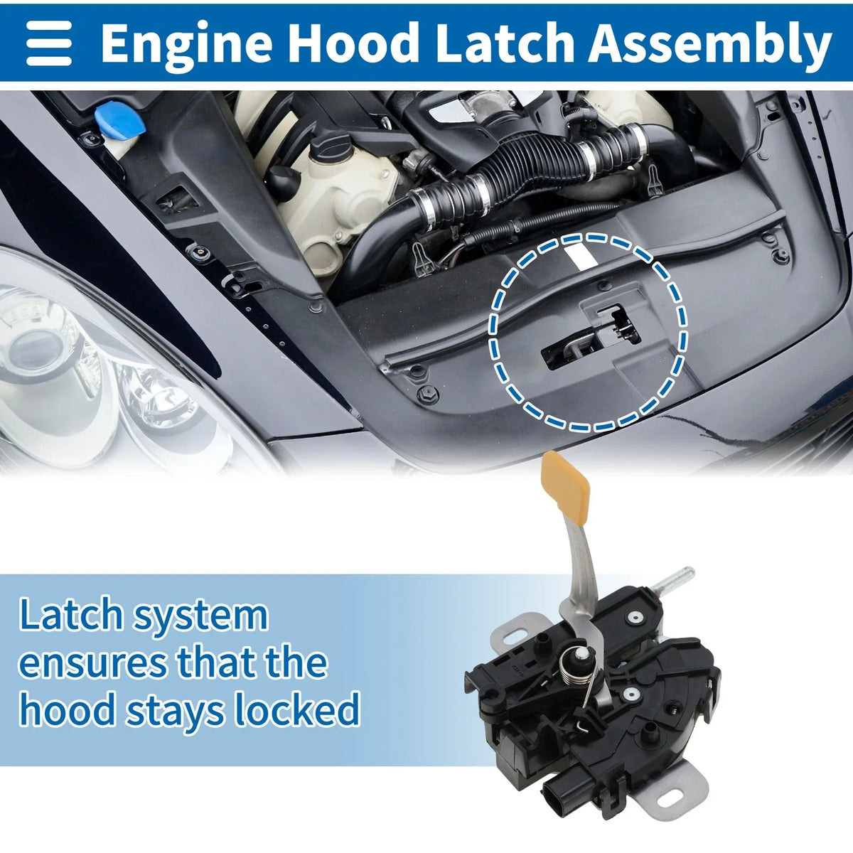 Hood Latch Assembly for Ford Mondeo MK4 (2007–2014) No. 7S7A16700BF