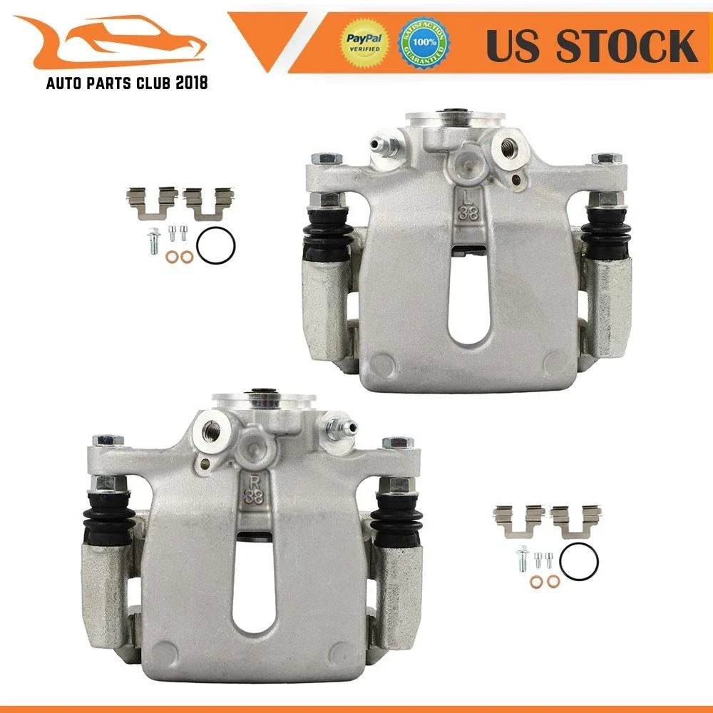 Rear Brake Calipers Set of 2 with Bracket for Volvo S80 S60 (2011-2016)