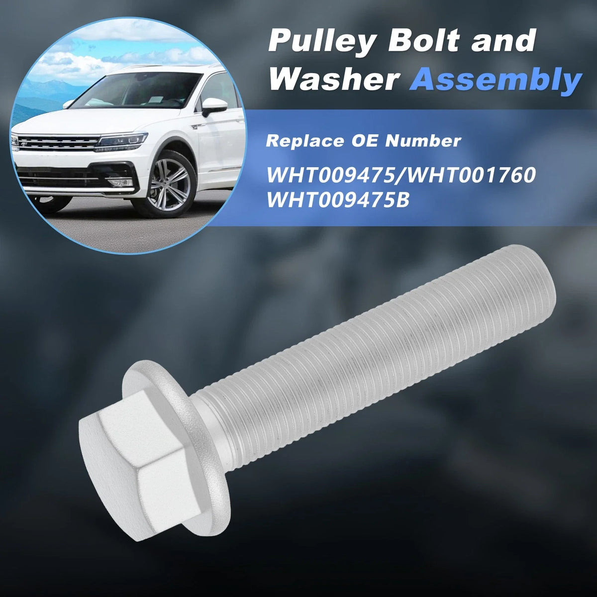 Crankshaft Pulley Bolt Kit WHT009475 for Audi A1 A3 A4 A5 A6 TT, VW EOS Golf
