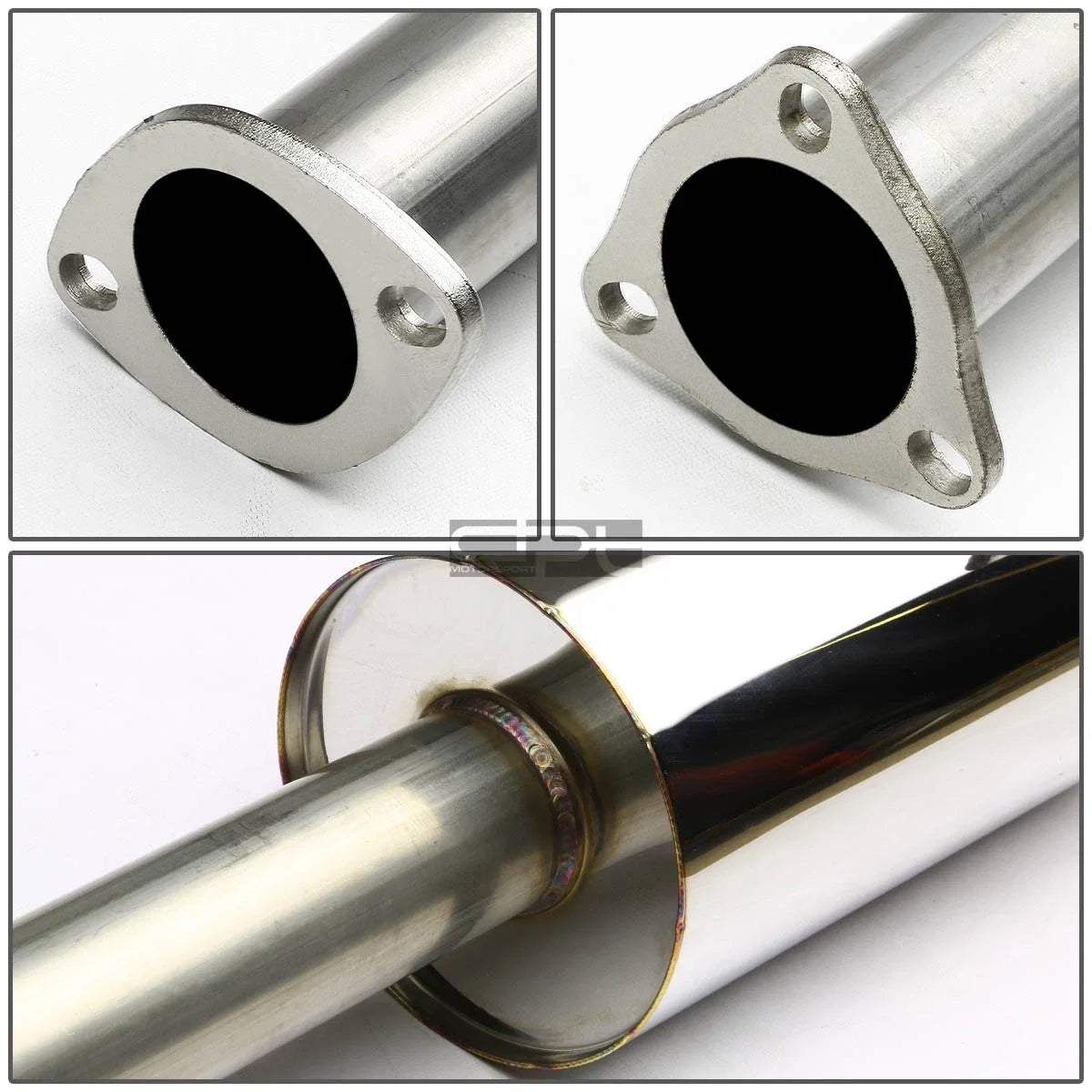 4" Rolled Muffler Tip Racing Catback Exhaust System for Honda Accord (1990–1993)