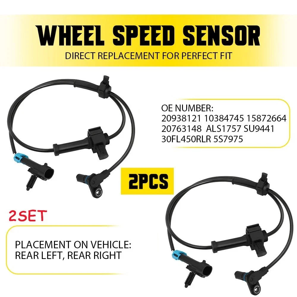 4X ABS Wheel Speed Sensor for Silverado 1500 & Sierra 1500 (EV)