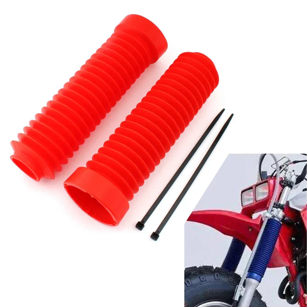 Red Plastic Front Shock Boots for 1983-1986 Honda ATC 250R
