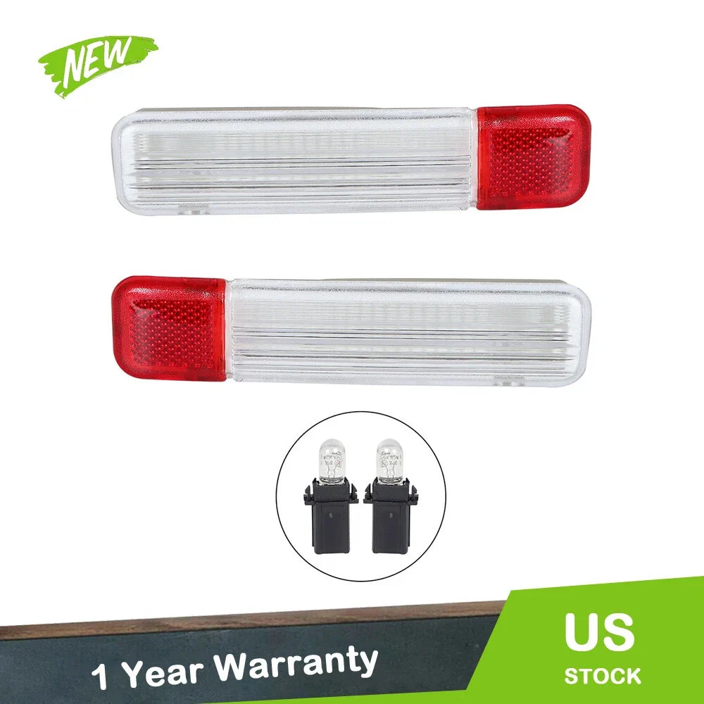 Set of 2 Front Door Reflector Light Panels for Chevy Silverado Tahoe (2007–2019)