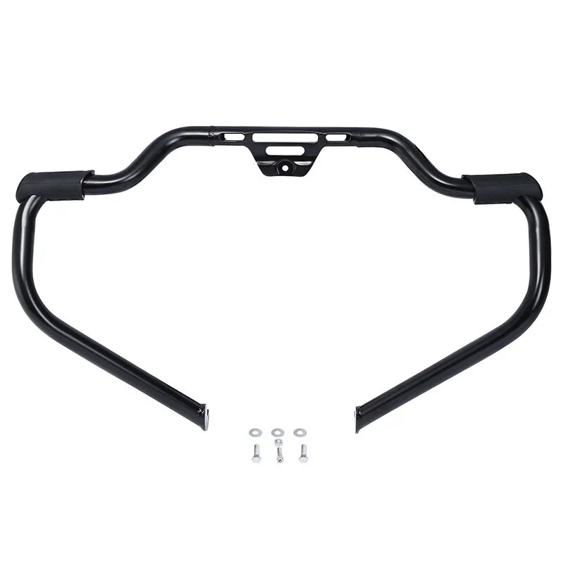 Mustache Bar Engine Guard - Matte Black for Harley Softail (2000-2024)