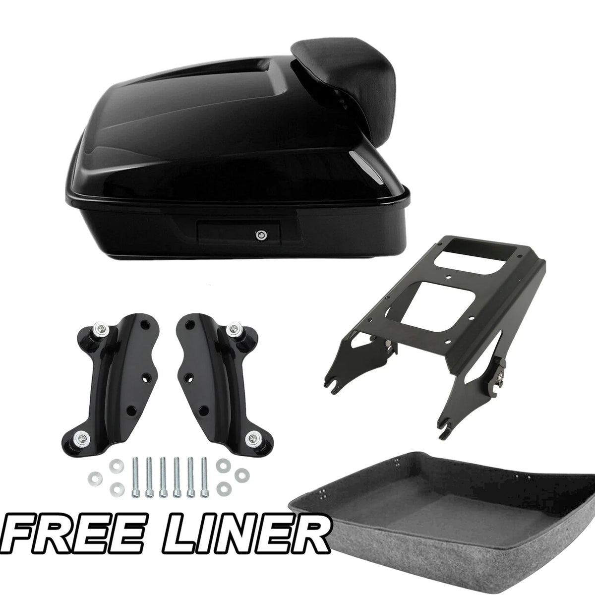 Chopped Trunk Pad Mount Rack Docking Kit - Harley Street Glide 2009–2013