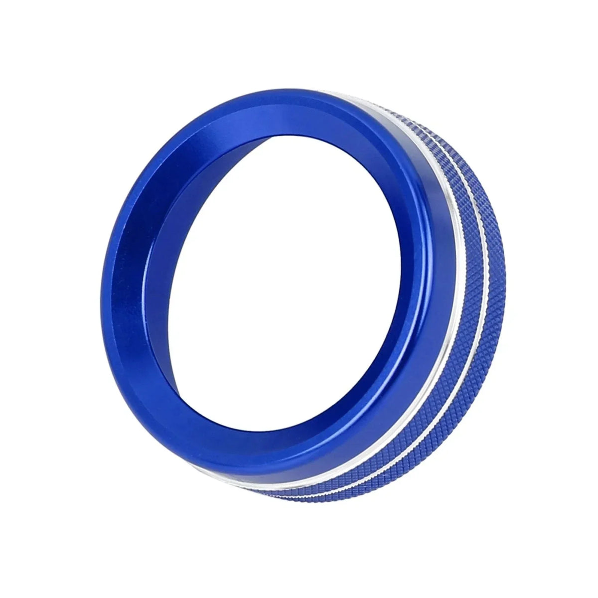 Set of 3 Blue Trim Covers for AC Climate Control Knobs - Dodge Challenger, Ram