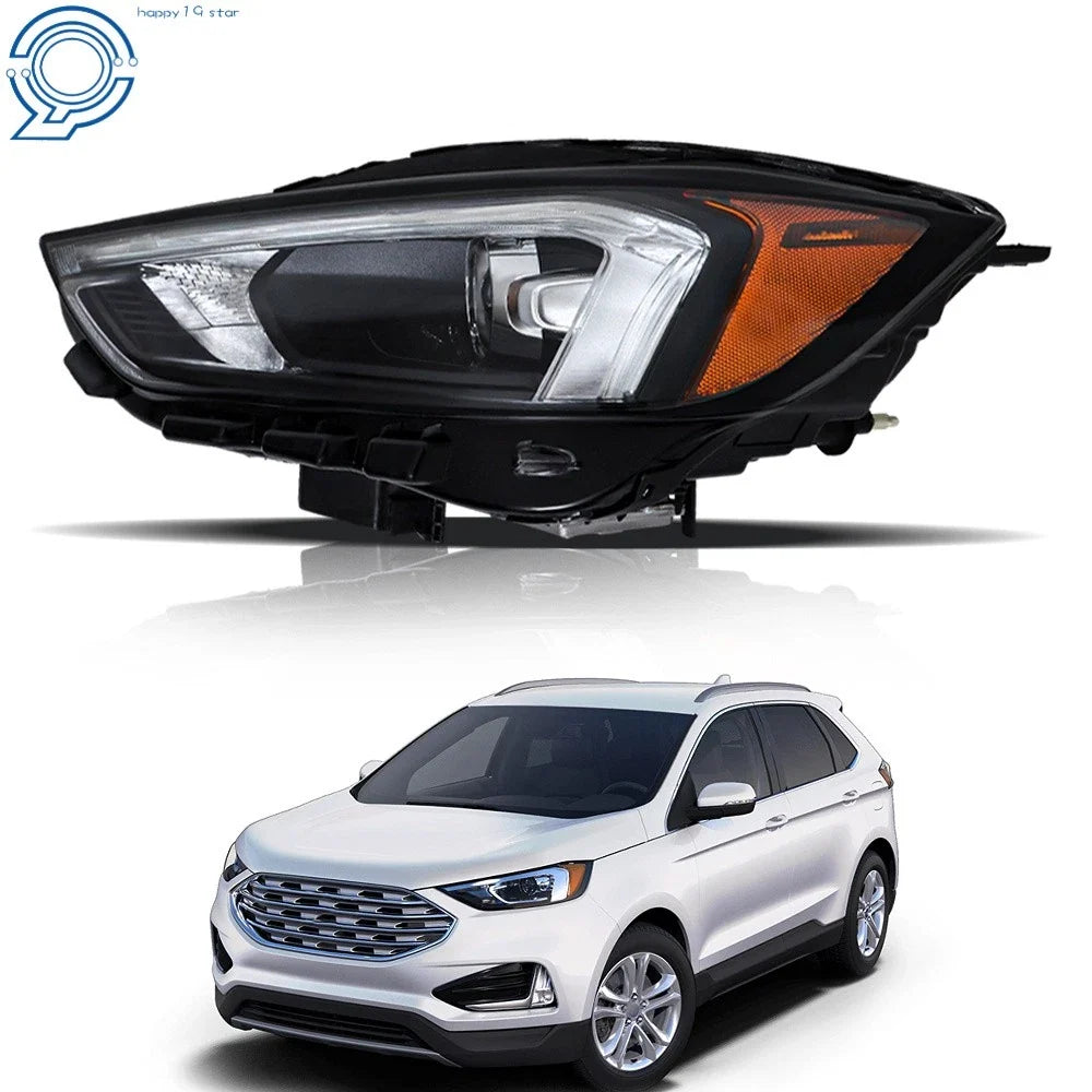 LED Headlight Assembly for Ford Edge (2019–2023) Black Housing Left