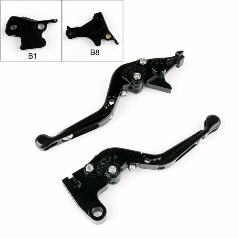 Adjustable Brake and Clutch Levers Black T9 for BMW F800S/R/ST/GS 2006-2017