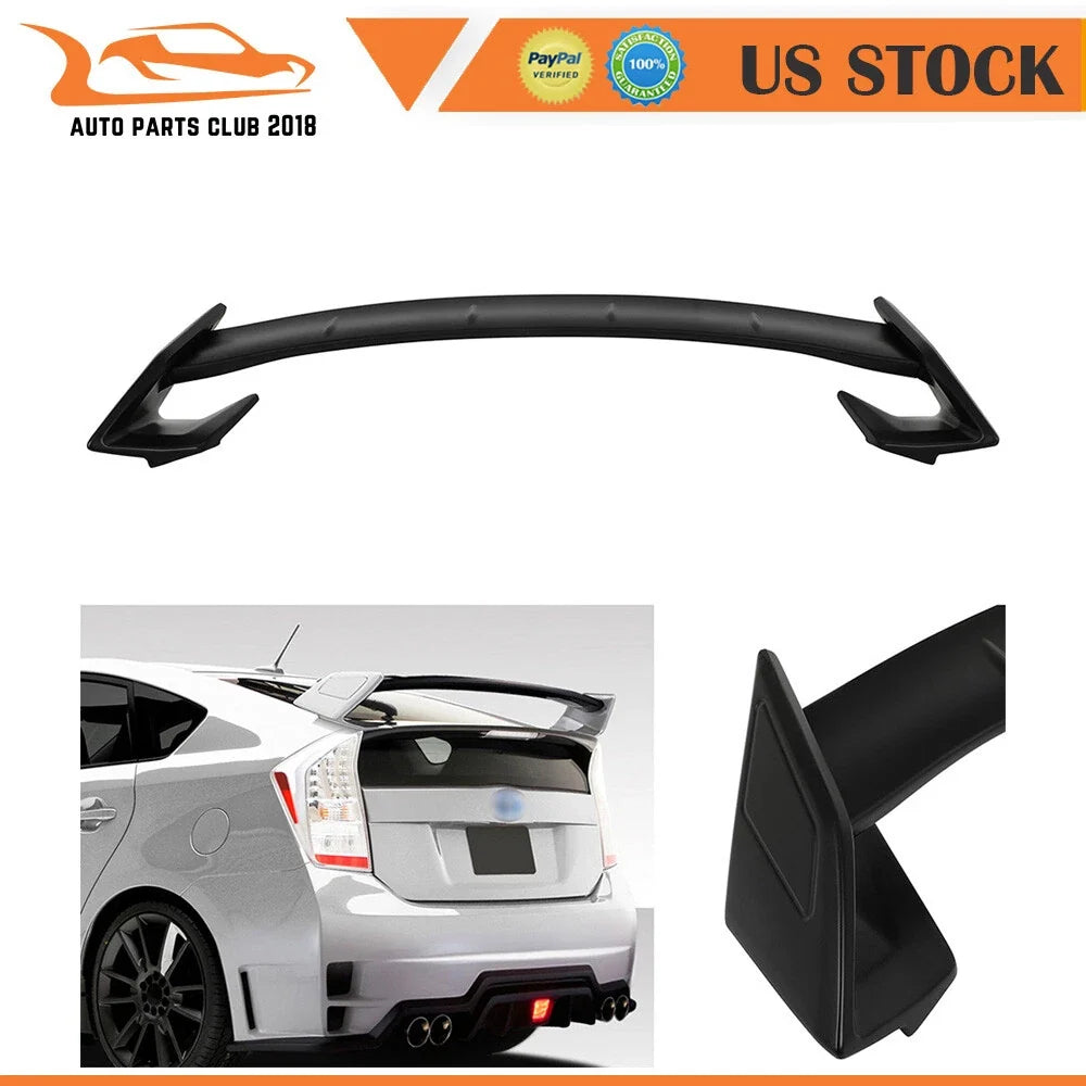 Rear Spoiler for Toyota Prius (2010–2015) Primed Black Pedestal Wing