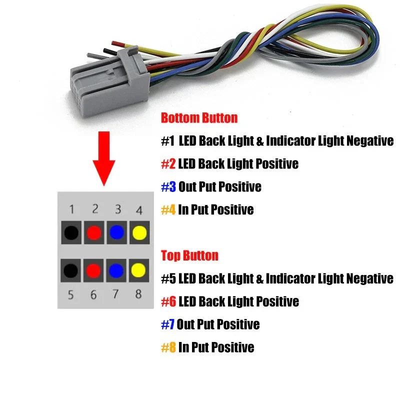 Dashboard Panel Dual Function Button Switch for Honda Accord Civic CR-V