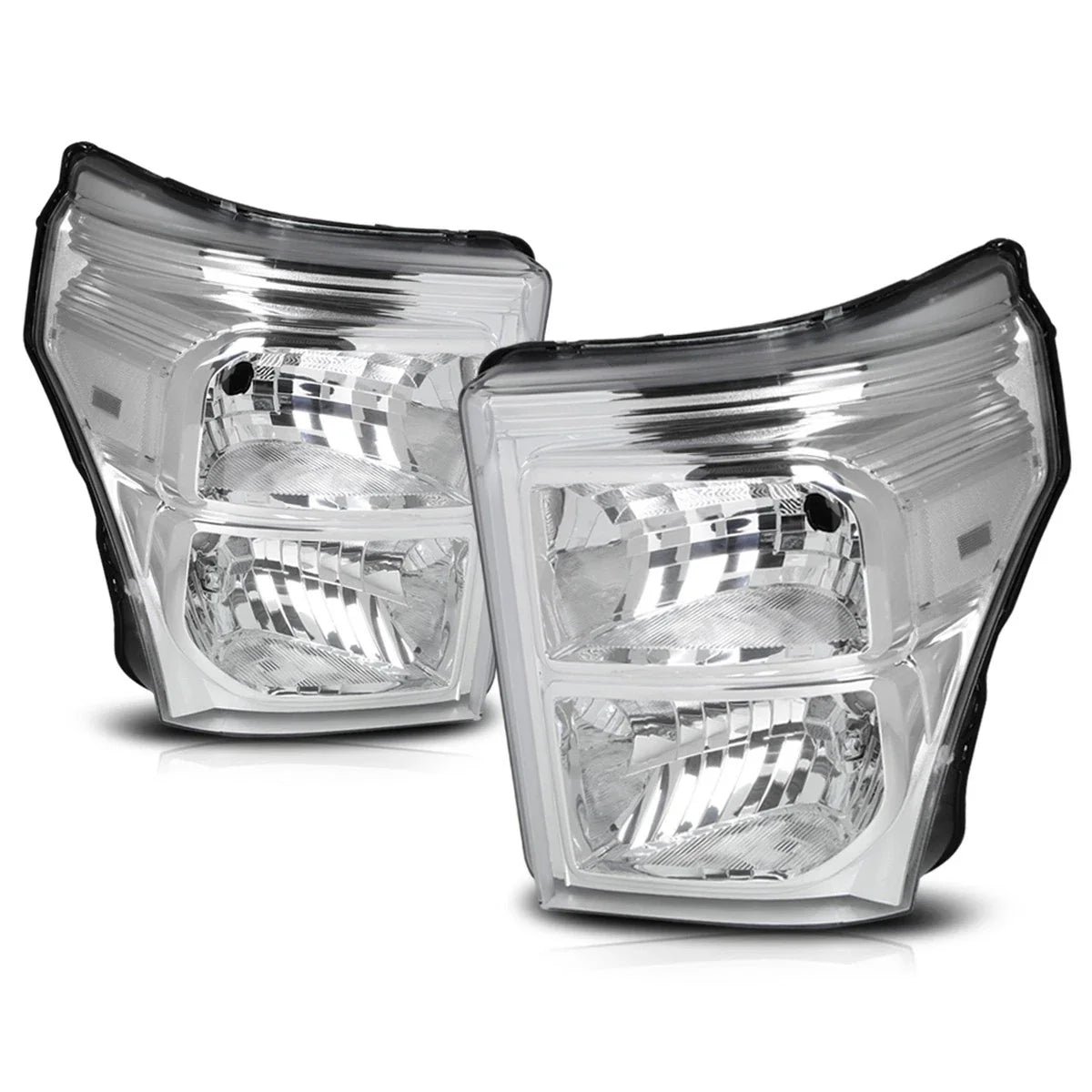 Headlight/Lamp Replacement for Ford Super Duty (2011–2016) Chrome Housing