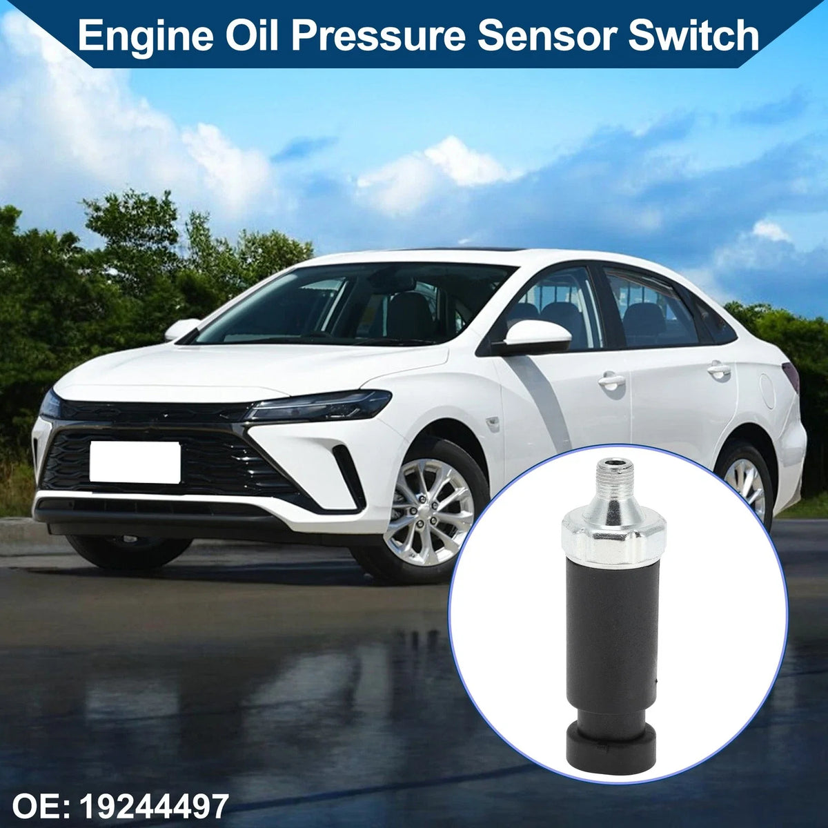 Engine Oil Pressure Sensor Switch No. 19244497 for Buick Regal (1989–1991)