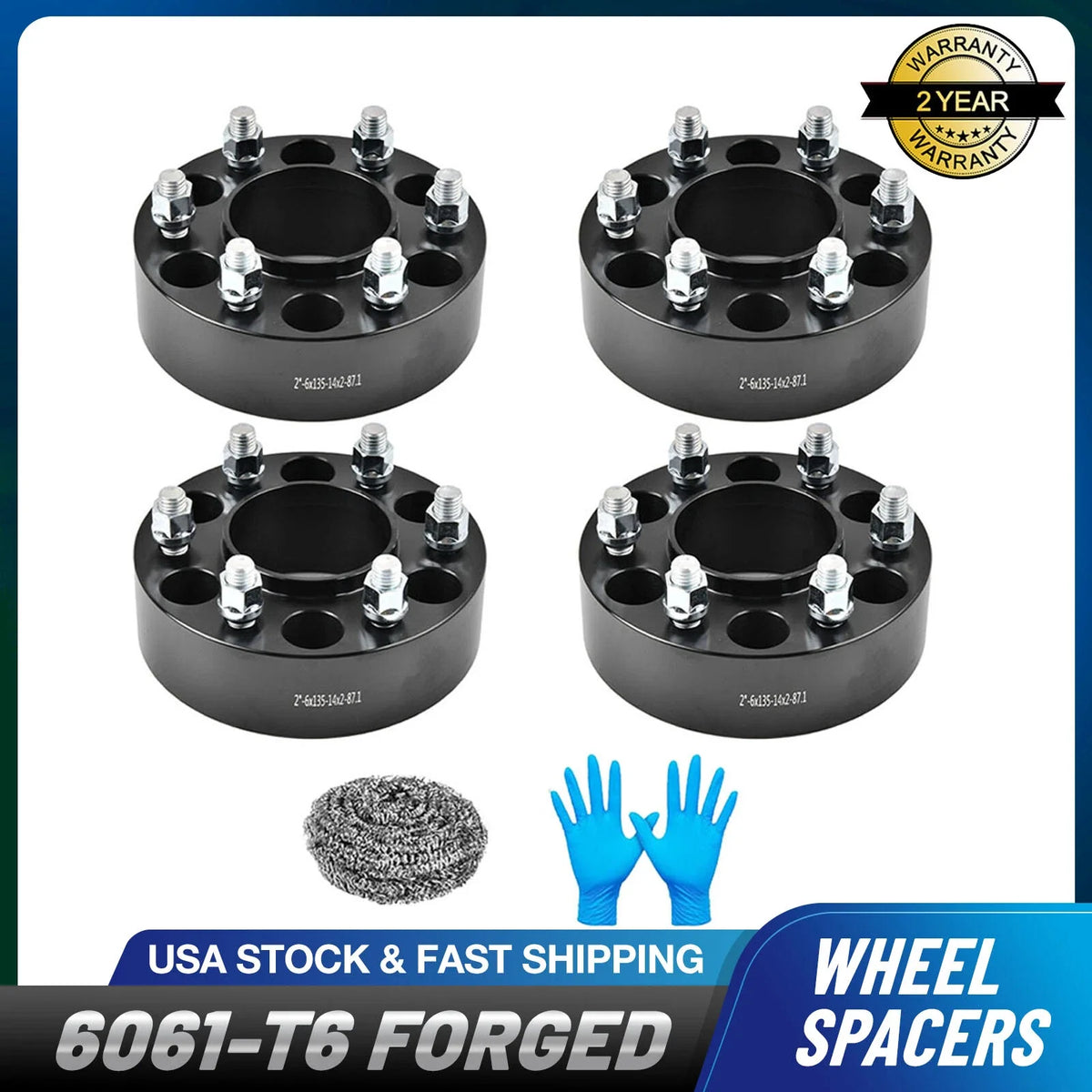 Set of 4 Hub Centric Wheel Spacers for Ford F150 Expedition (2003–2014)