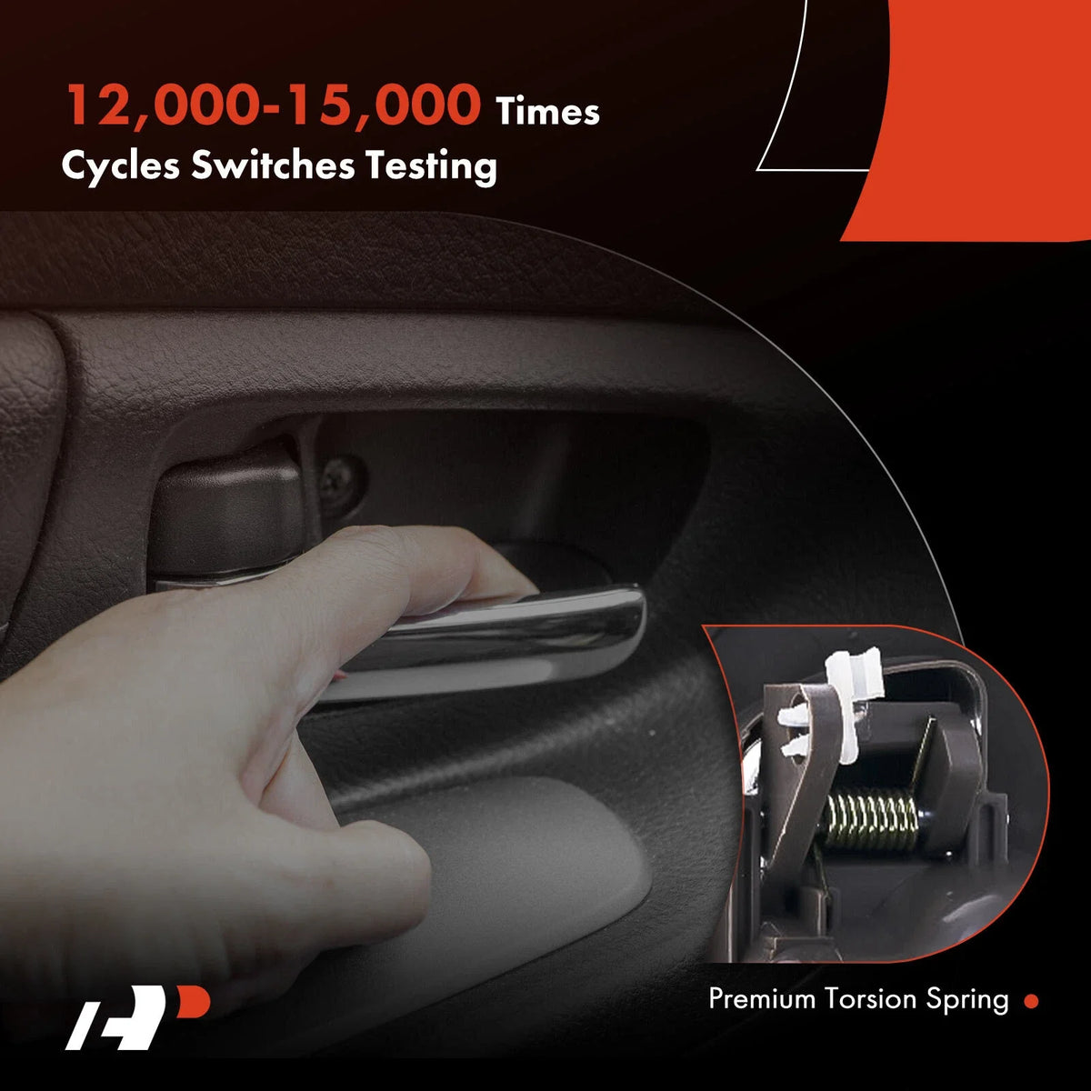 Right Brown Interior Door Handle for 1996–2000 Honda Civic