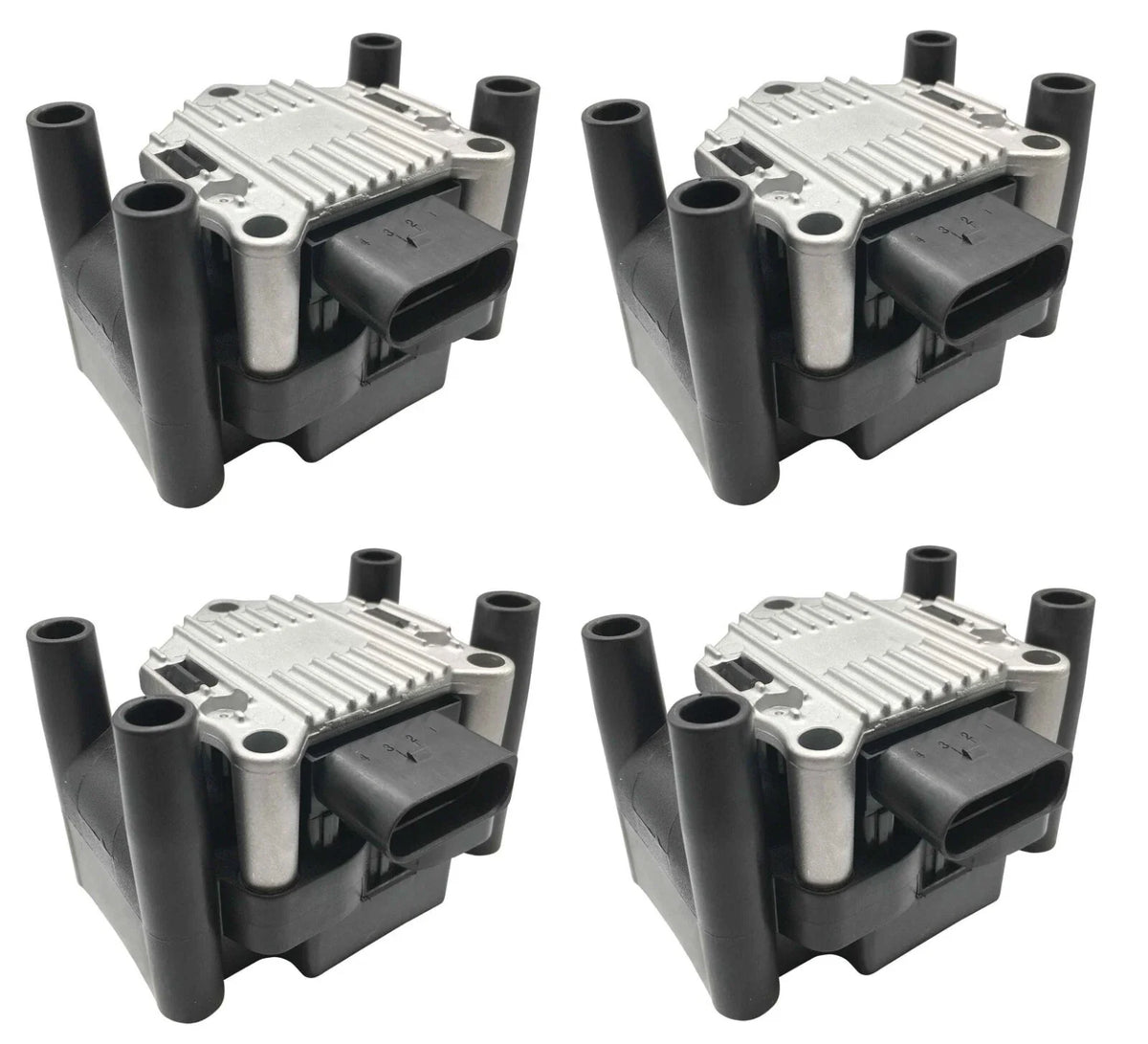 Set of 4 Ignition Coils for Volkswagen Beetle Golf GTI Jetta Audi A3 S3