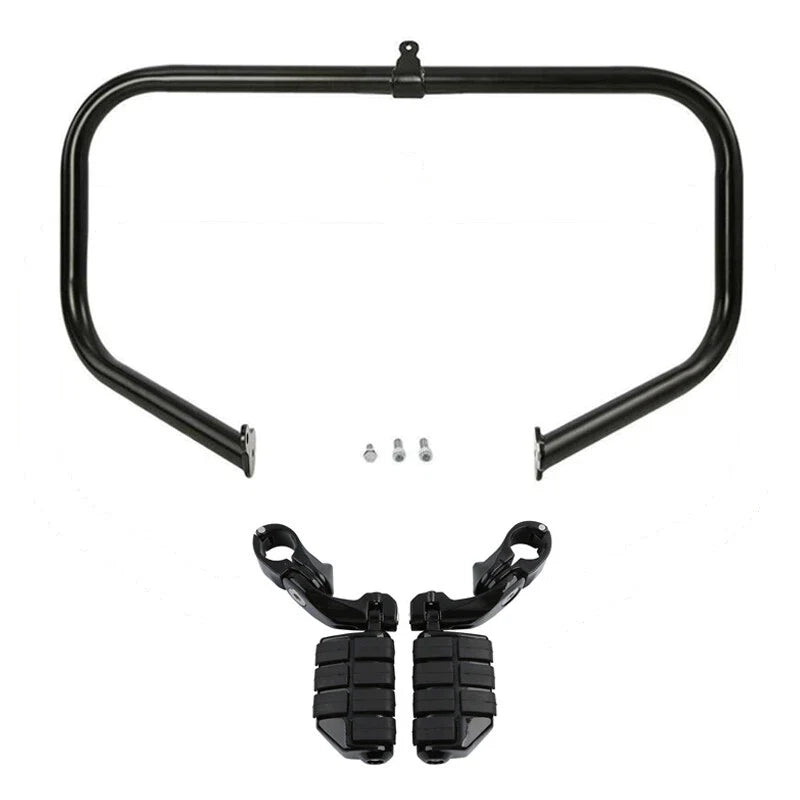 Engine Guard Bar with Footpeg Pegs for Harley Touring 2009-2024