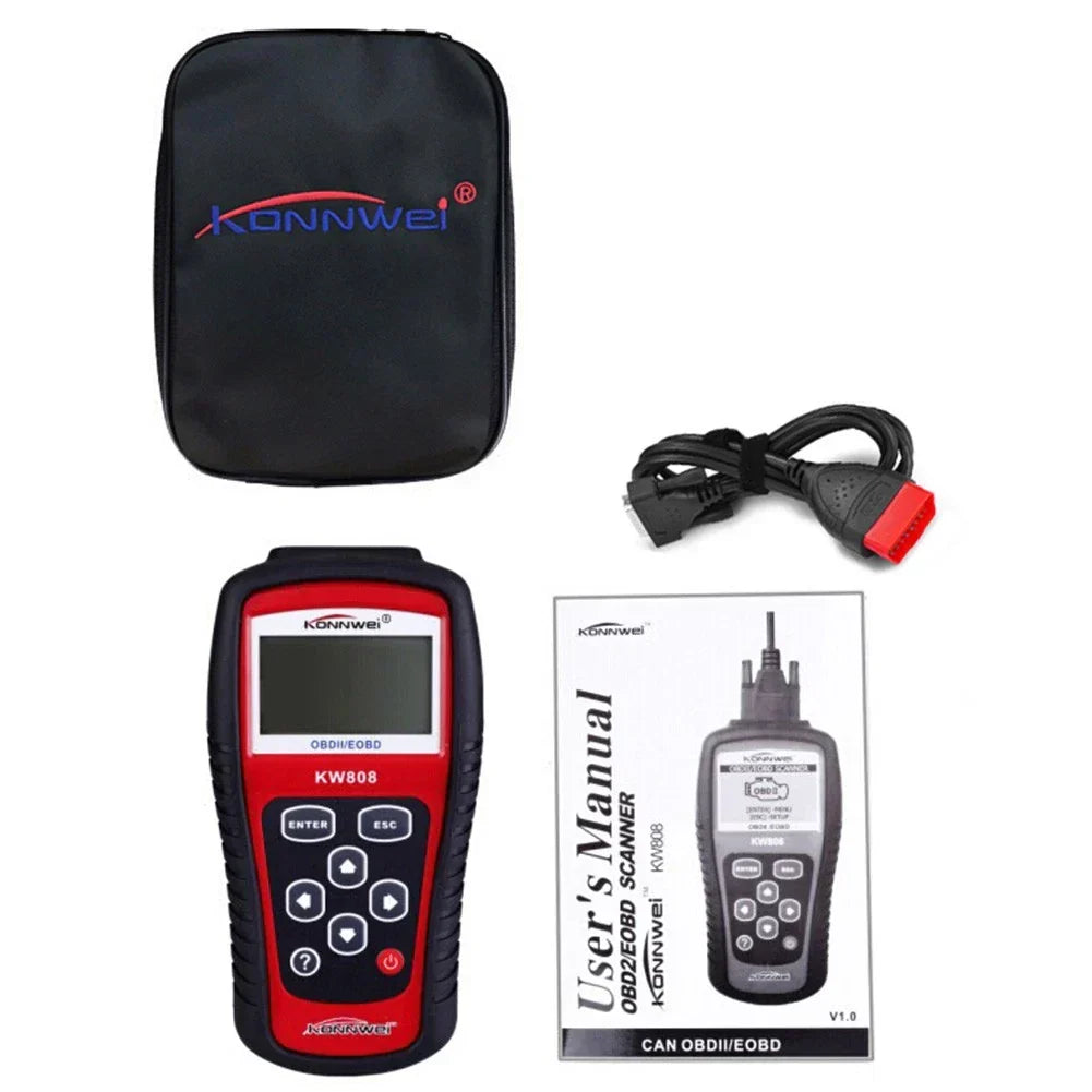OBD2 EOBD Auto Diagnostic Scanner KW808 MS509 Set for Cars