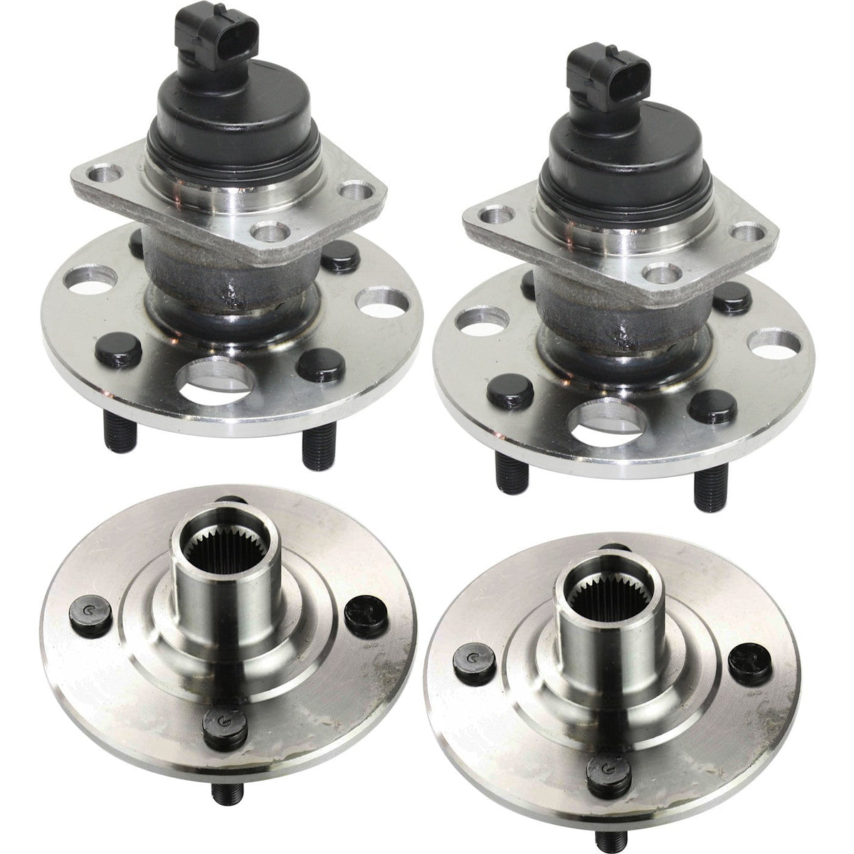 4-Piece Wheel Hub Set for SL (Front and Rear)