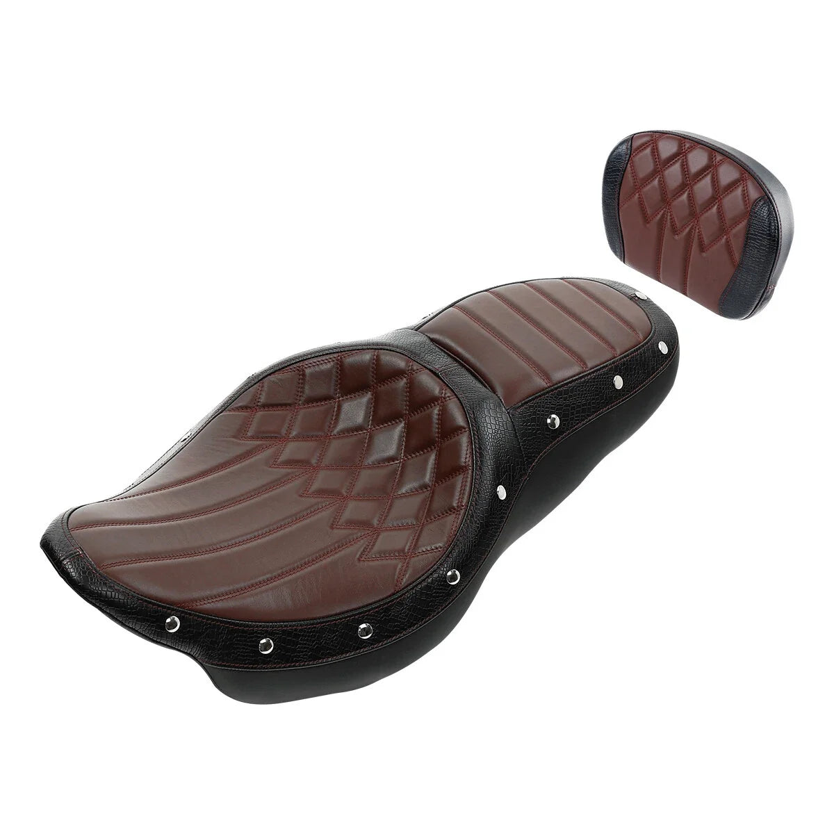 Chopped Backrest Pad for Harley Touring Motorcycles 2009–2023