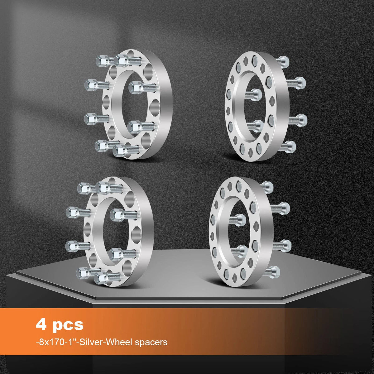 Set of 4 Wheel Spacers 1" 8x170 for Ford F-250 F-350 Super Duty (1999–2002)