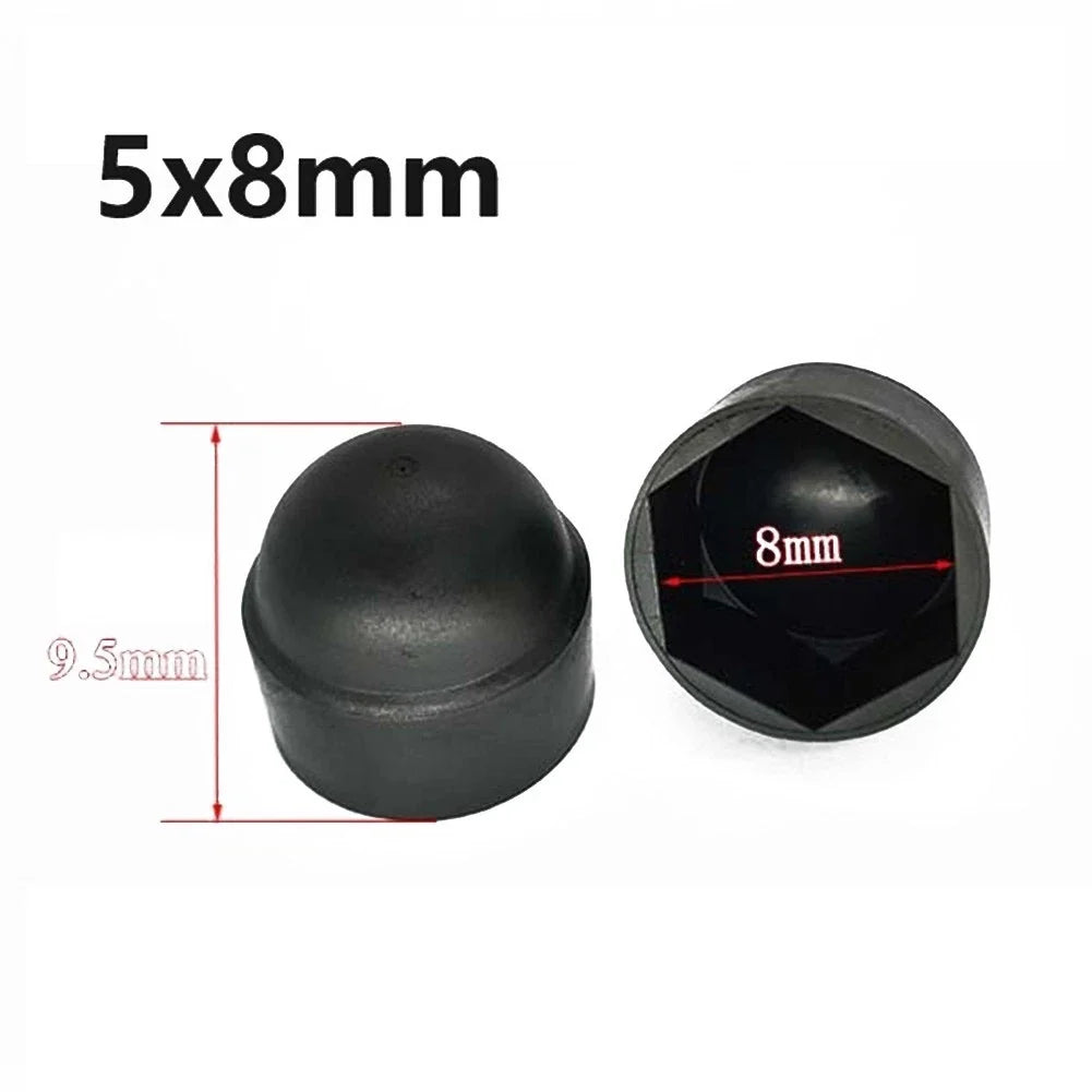 30pcs Nylon Domed Hex Nut Covers for Automotive Applications