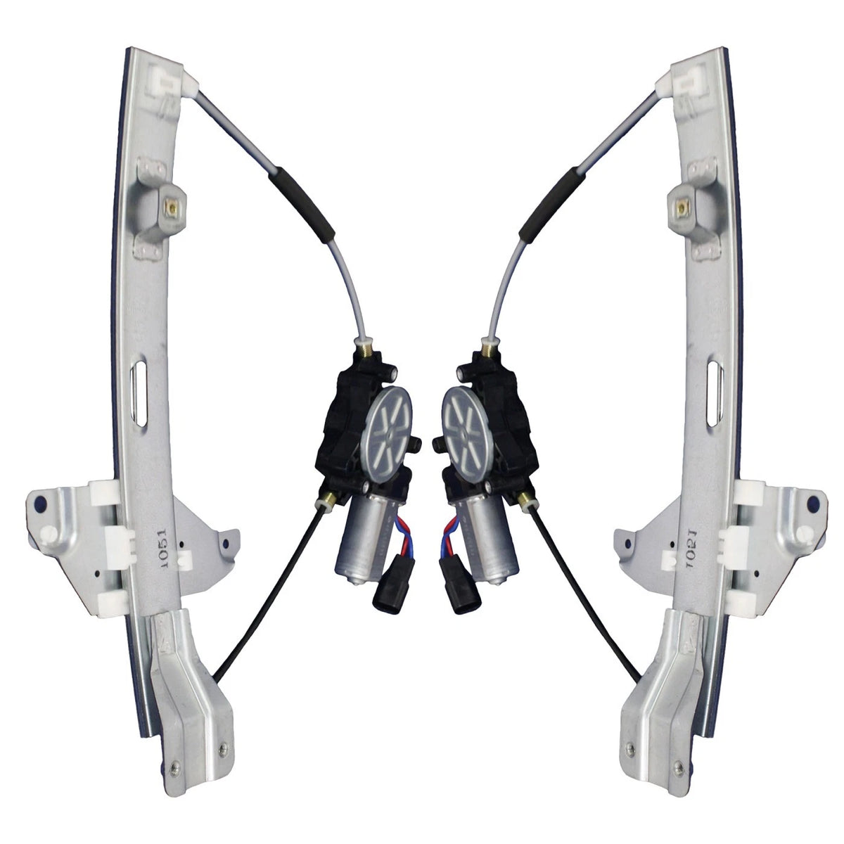 Power Window Regulator Set of 2 for Chevy Impala (2006–2013) Rear Left Right