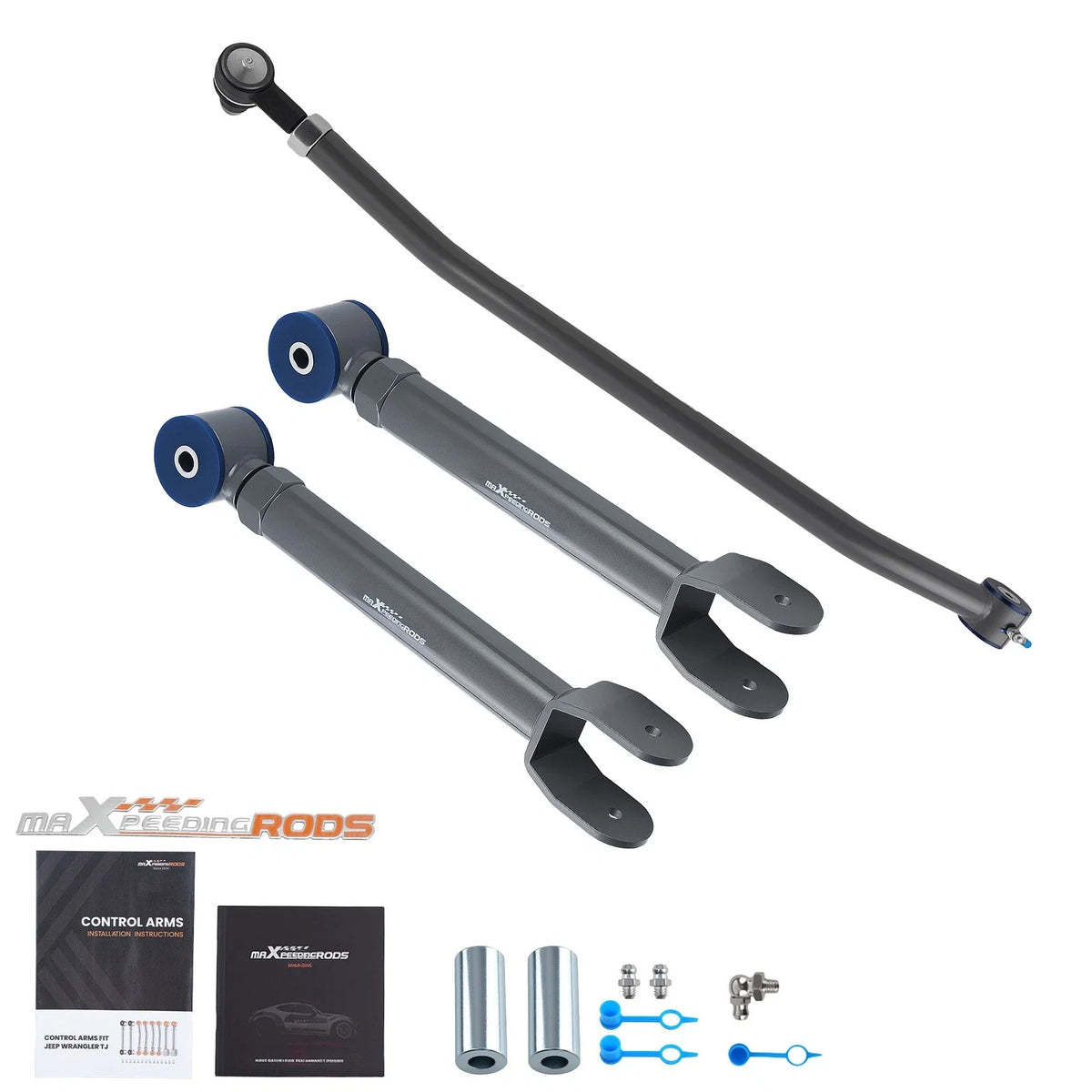 Front Control Arm Track Bar for Jeep Wrangler 1997-2006 Adjustable 1.5-4.5 Lift