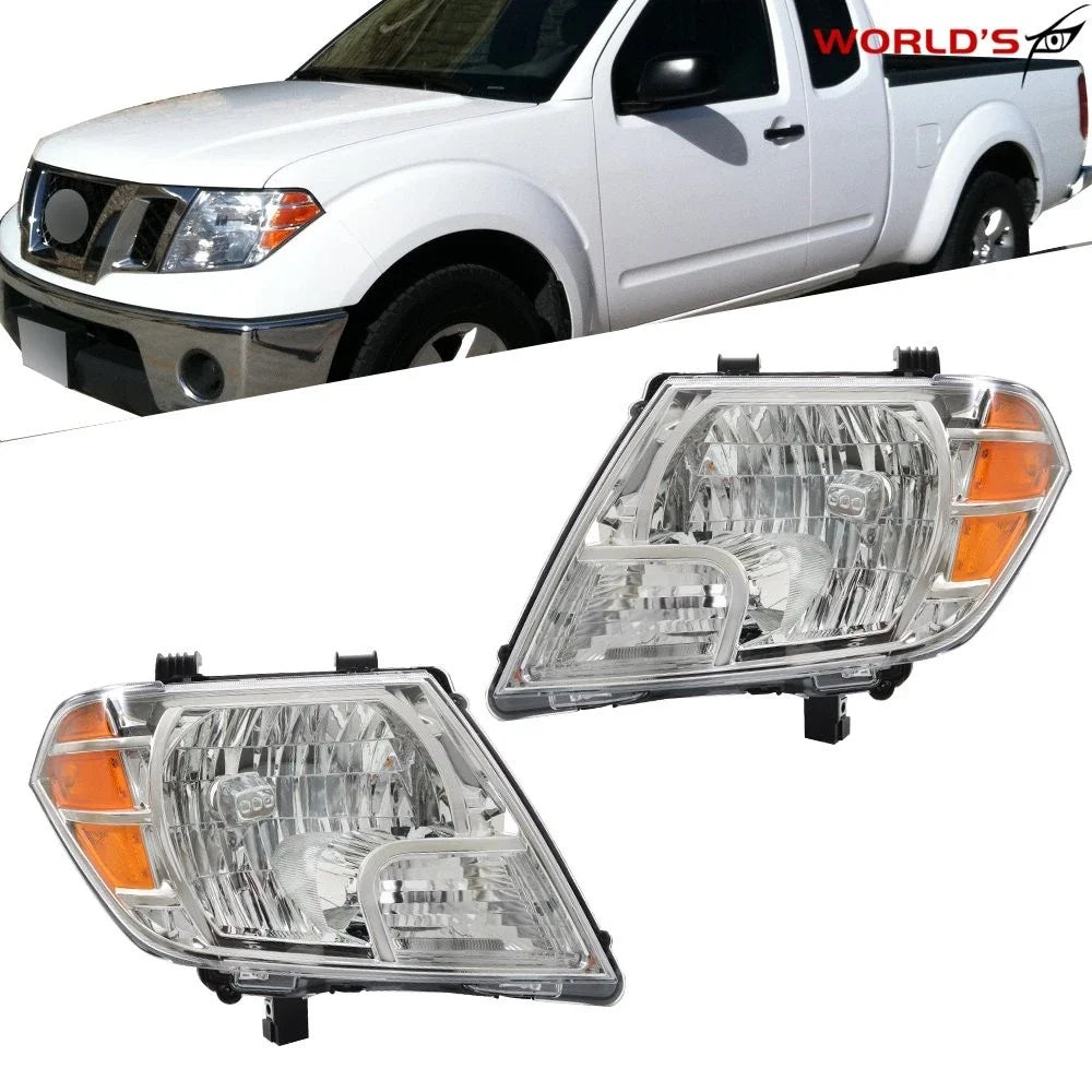 Set of 2 Headlights for Frontier Truck (2009–2021) Halogen Replacement