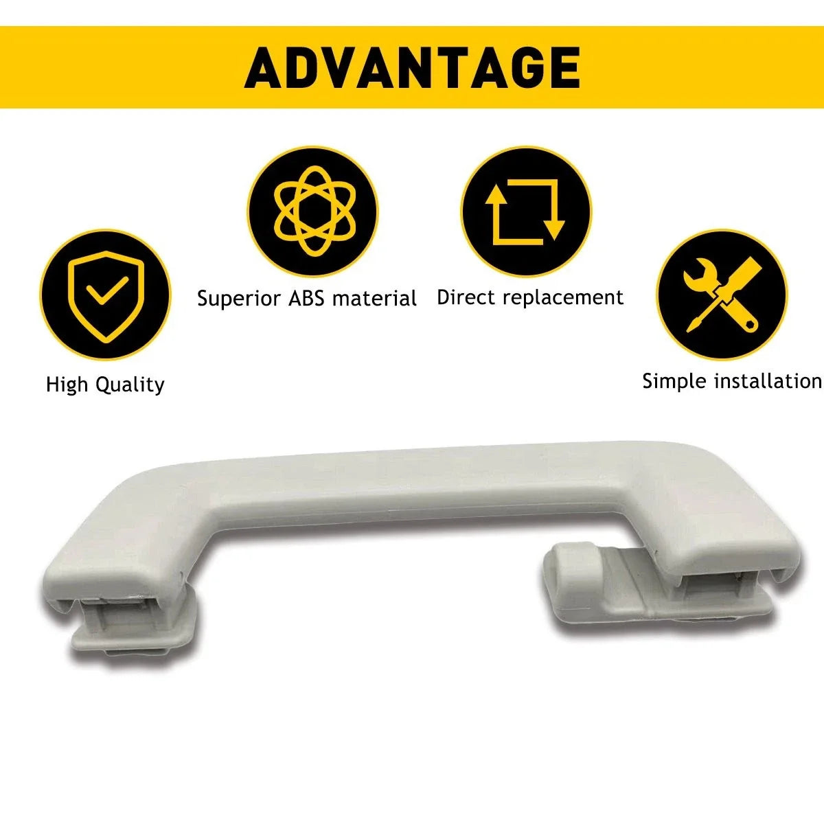 1PC Light Gray Grab Handle with Hook for Ford Escape (2012-2019)