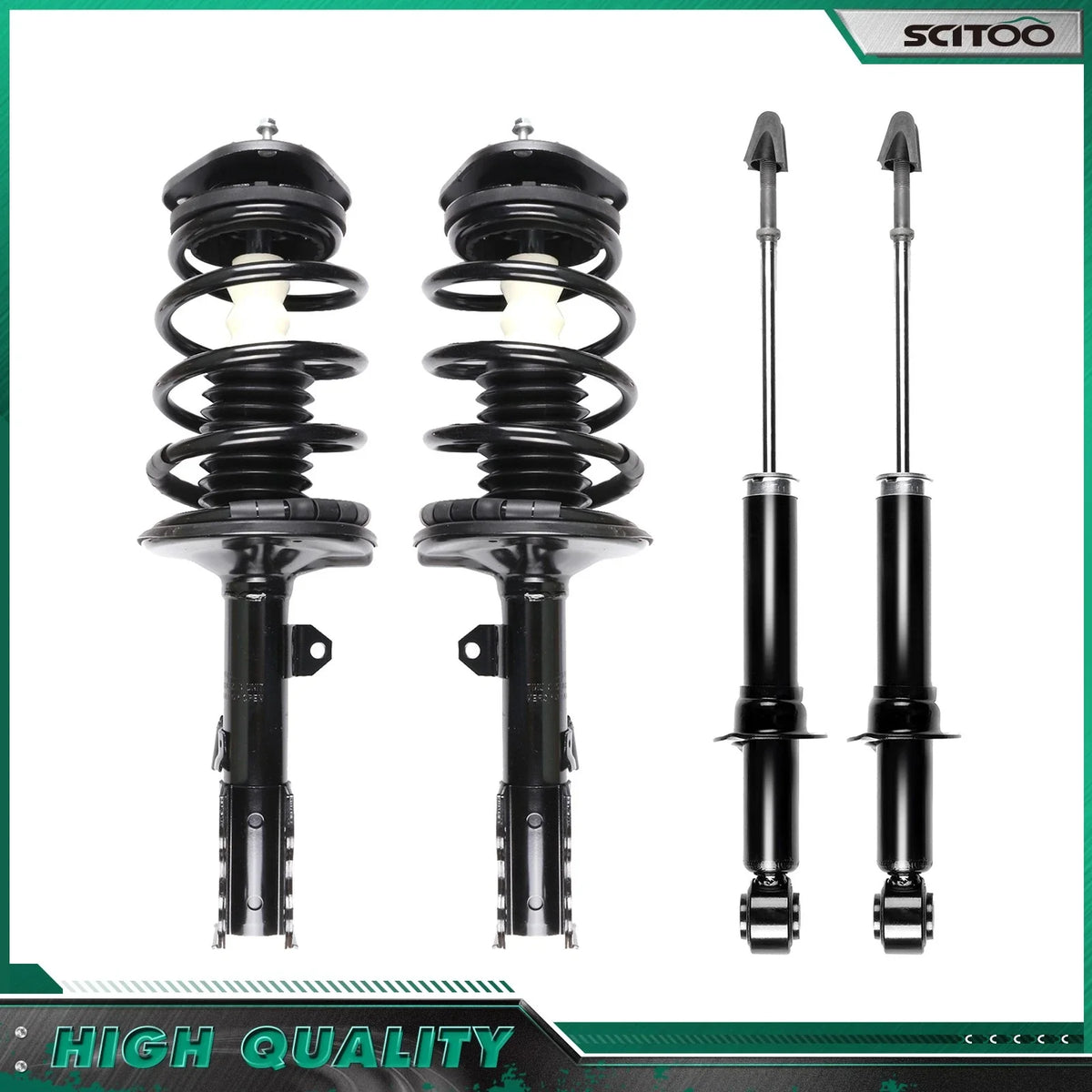 Front Struts w/ Springs & Rear Shocks Set for Toyota Prius 2006-2009