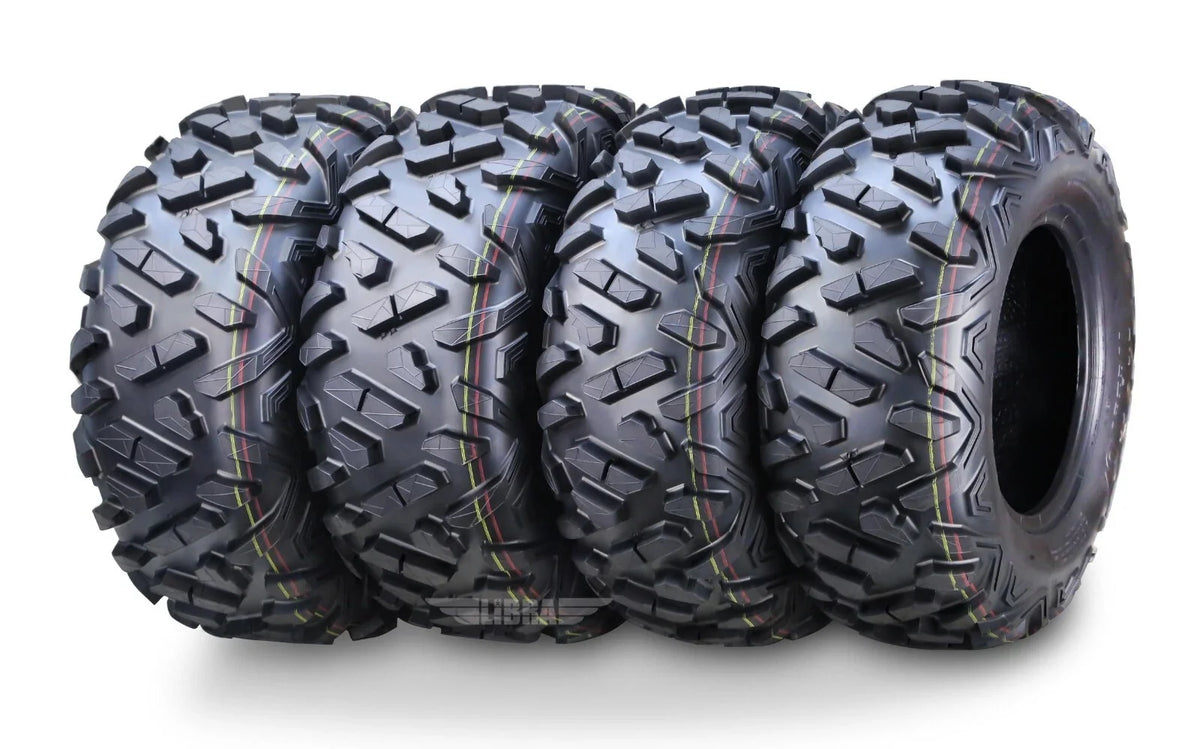 Set of 4 UTV ATV Tires 24x9-10 & 24x11-10 6PR for Kawasaki Mule SX (2017)