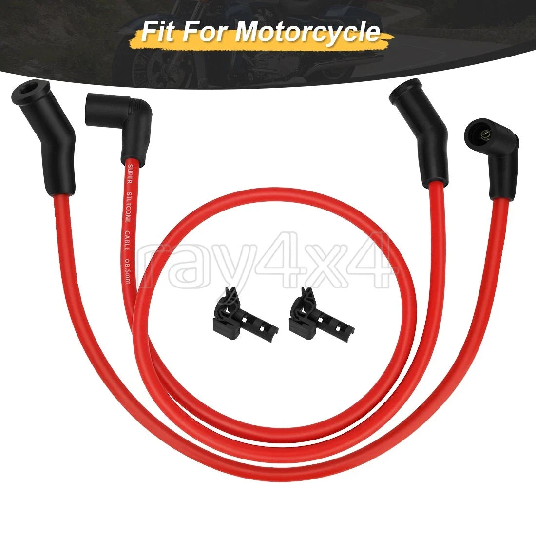 Spark Plug Wire Cap Set (2X) for Harley Davidson Electra Glide 2000-2023