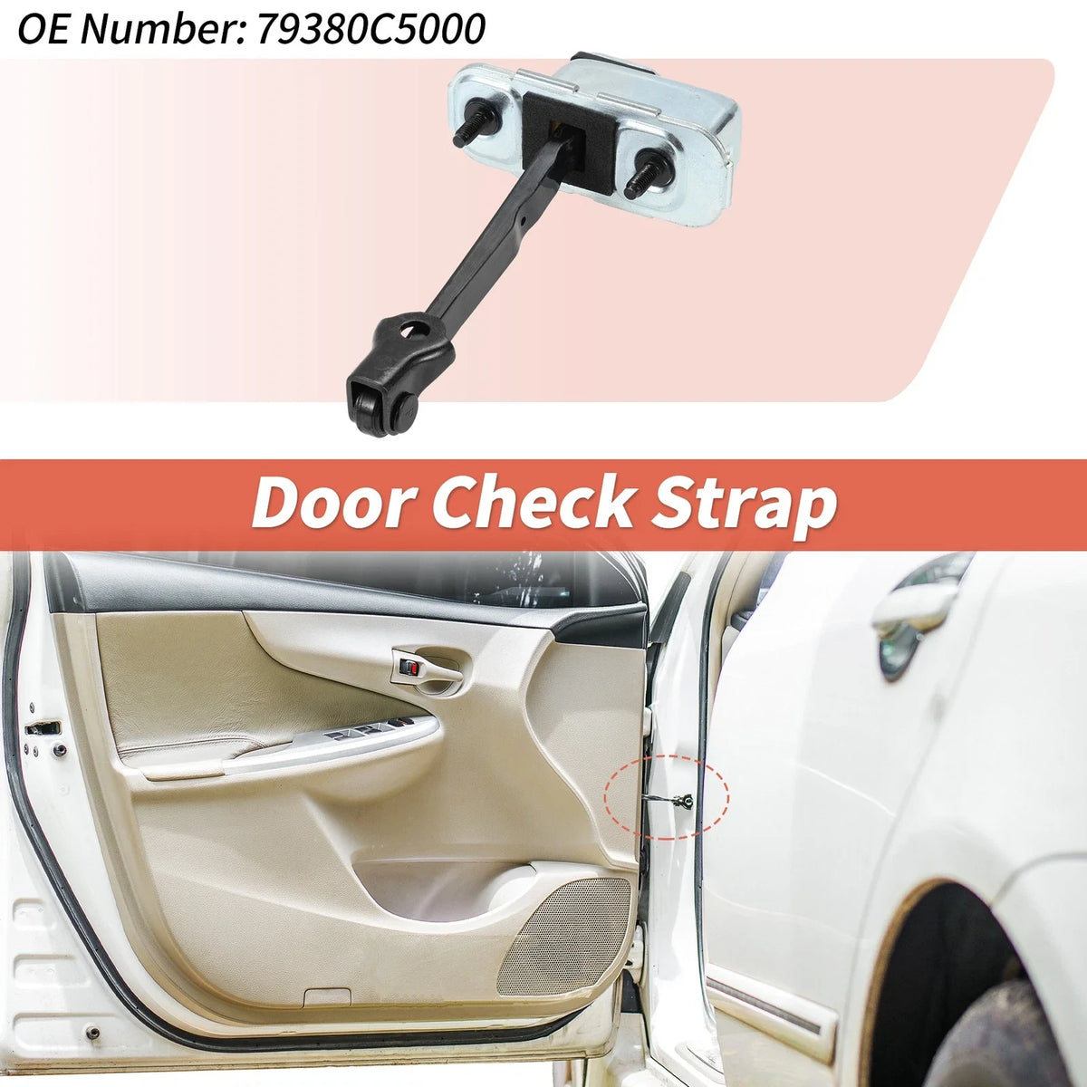 Front Left Door Check Strap for Kia Sorento (2016–2017) No.79380C5000