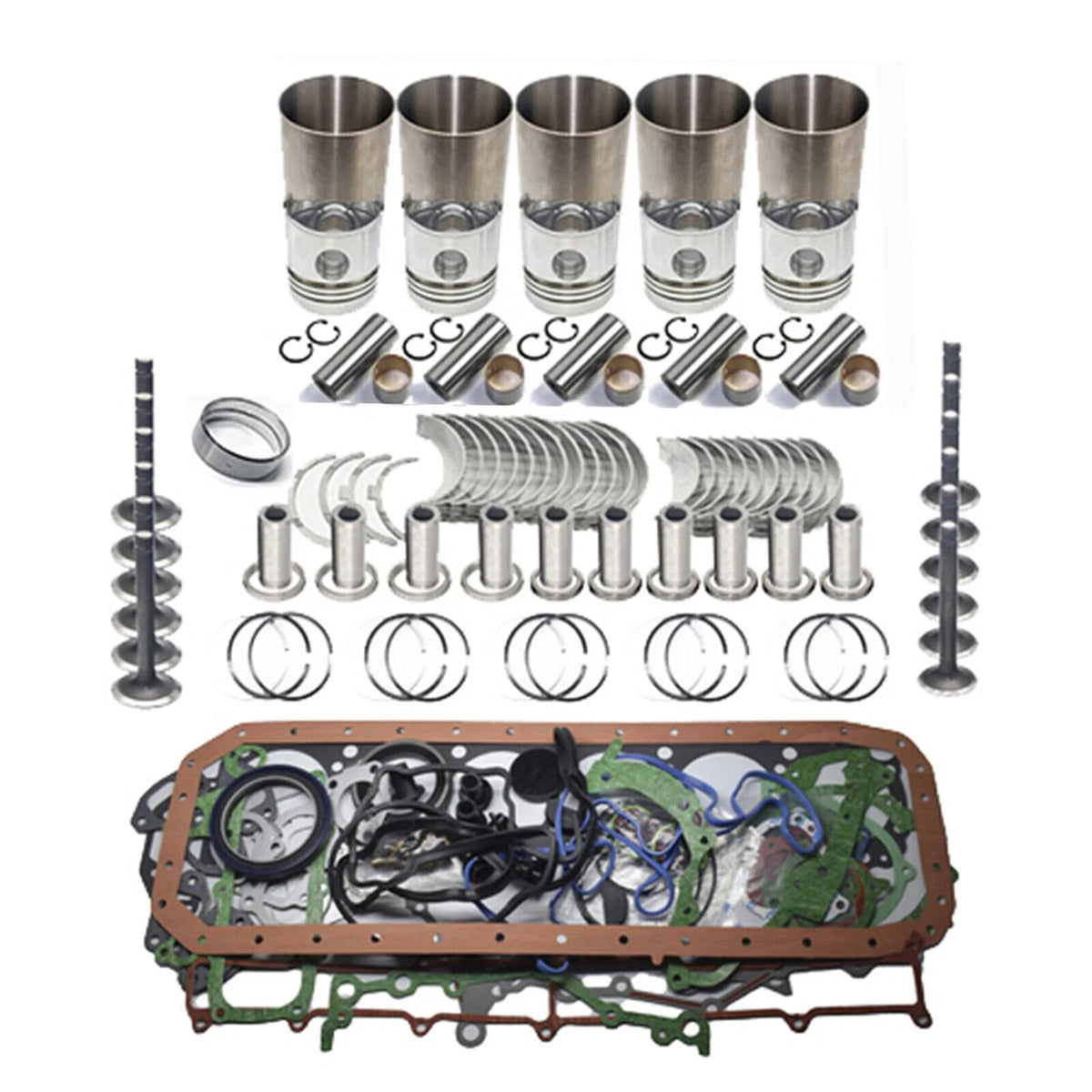 F2803 Overhaul Piston Rebuild Kit for Kubota M5400 M4700 (1990–2005)