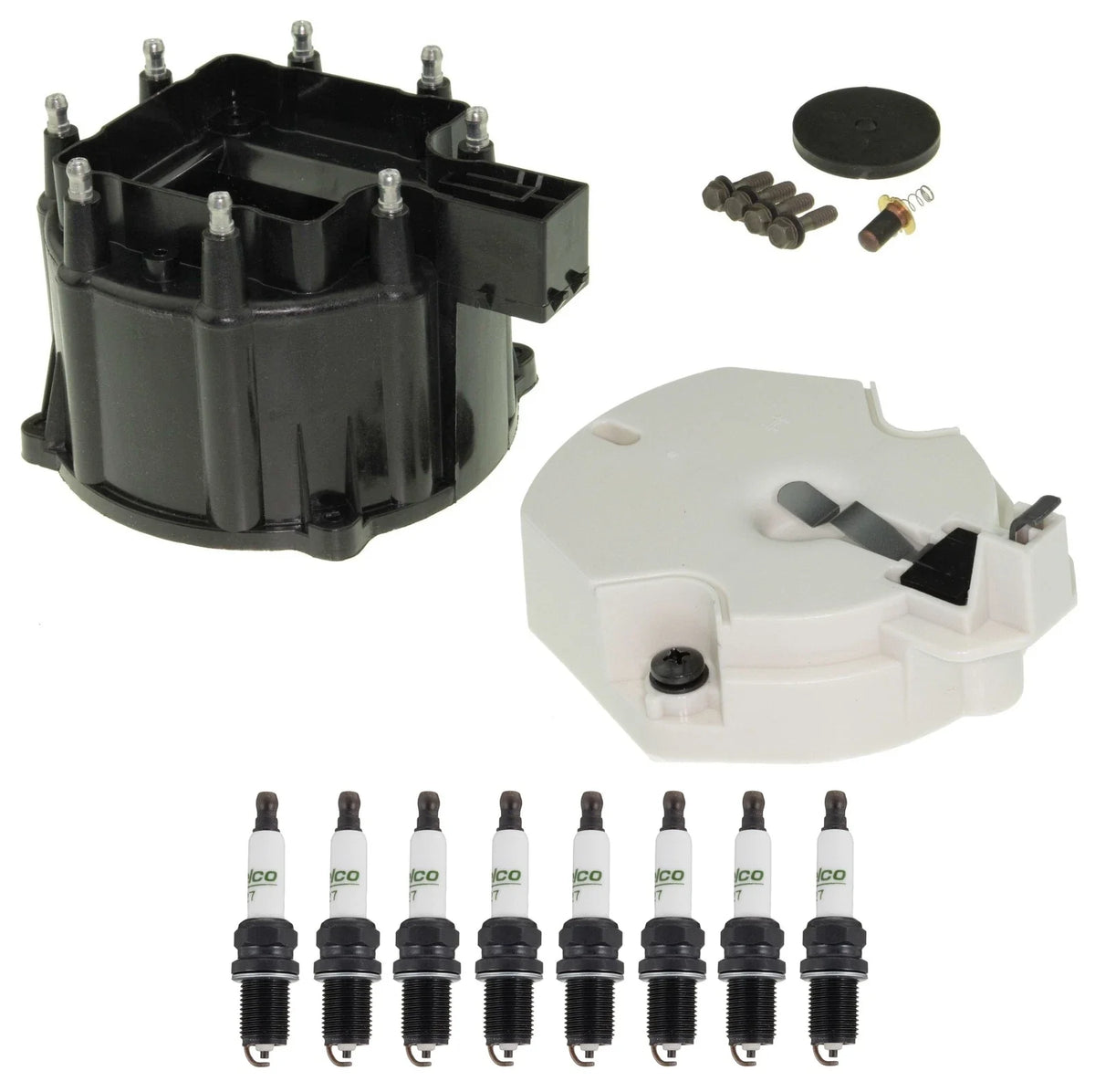 Distributor Rotor Cap & Spark Plugs Kit for Corvette 5.7 (1988–1991)