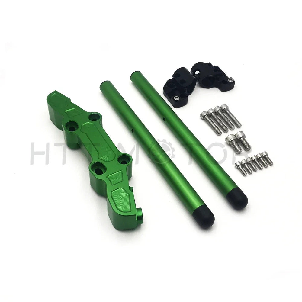 Clipon Adapter Plate & Handlebar Kit for 2006-2016 Kawasaki Ninja 650R ER6F