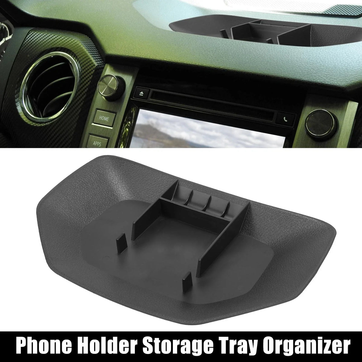 Mobile Phone Mount Holder Console Dash Storage Box Tray for Toyota Tundra (2014–2021)