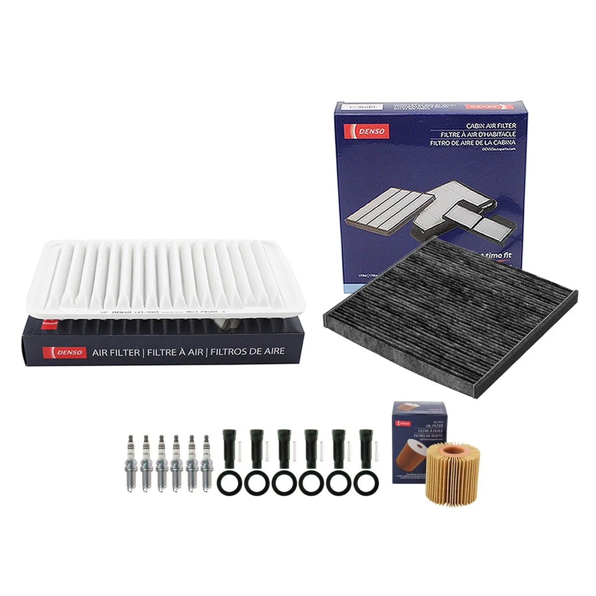 NGK Spark Plug & Boot Tune Up Kit for RX350 Sienna 2006-2023