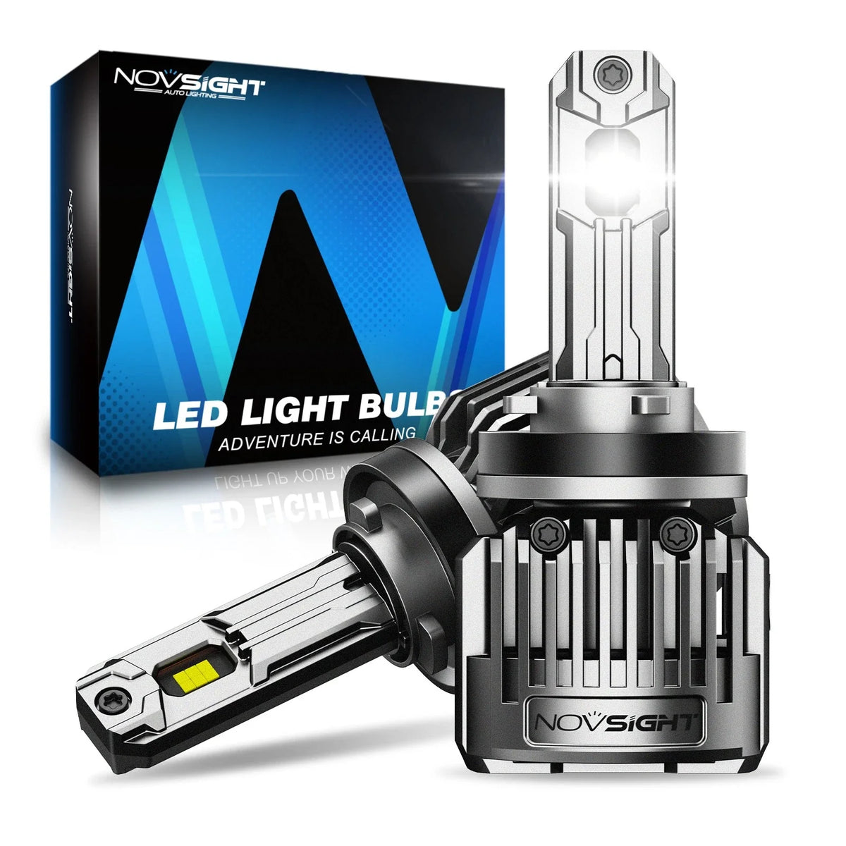 LED Headlight Bulbs for NOVSIGHT H11 H8 H9 - 2 Pack (CANbus Ready)
