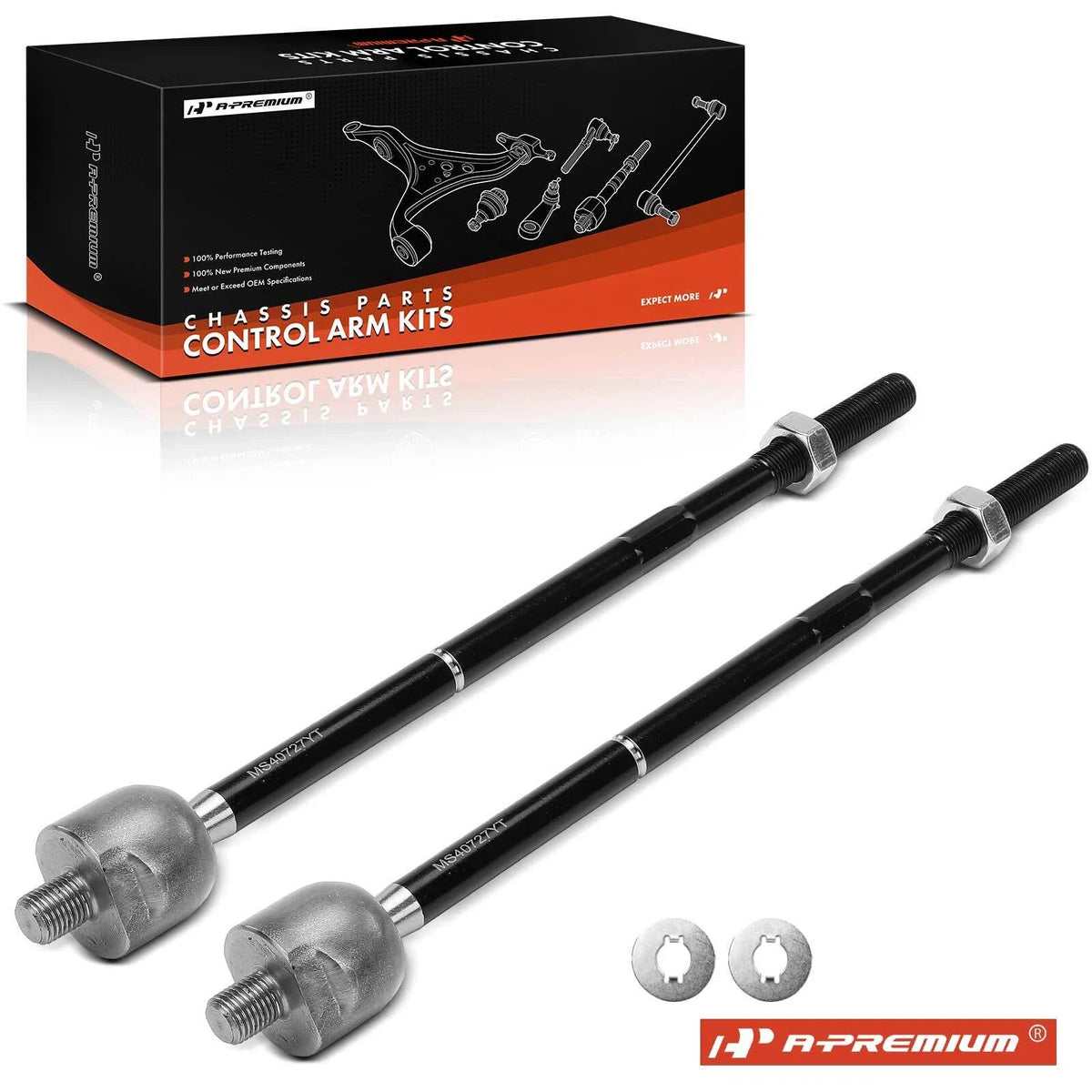 2X Front Inner Tie Rod End Kit for Ford Escape Mazda Tribute (2001–2012)