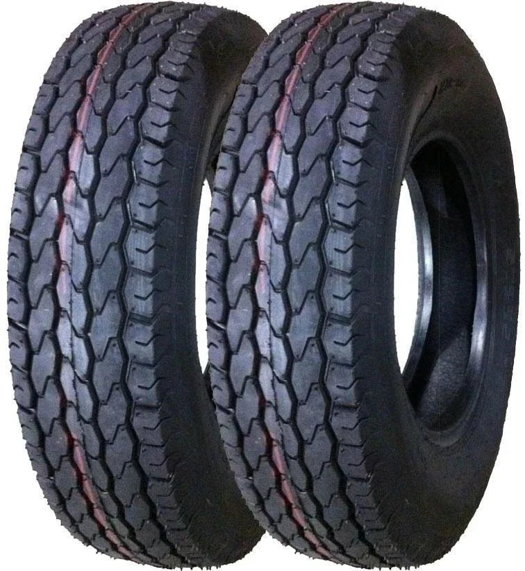 Set of 2 ST225/75D15 Trailer Tires 225 75 15 H78-15 8PR LRD 11022